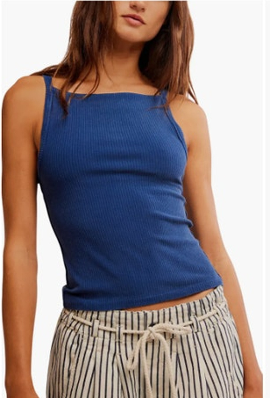 NEW! Free People 'Mia' Rib Tank in BELLWEATHER (XL)